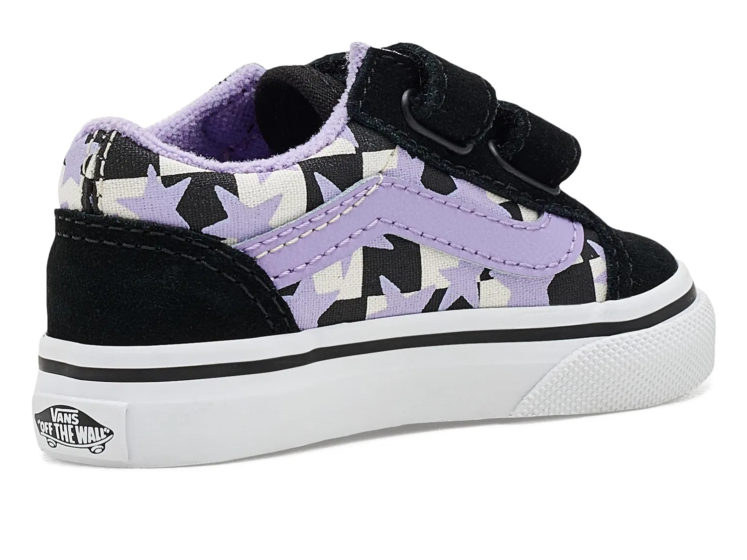 Кроссовки Old Skool V (для малышей и маленьких детей) Vans Kids, Starry Check Soft Purple — фото 4