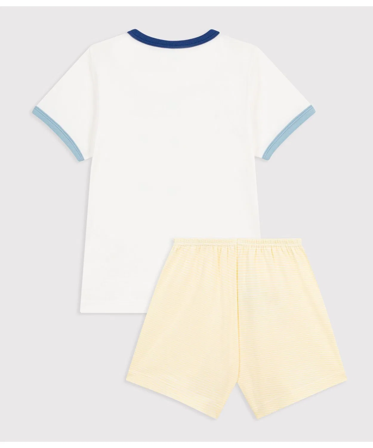 Детская пижама с принтом с коротким рукавом PETIT BATEAU, White — фото 3