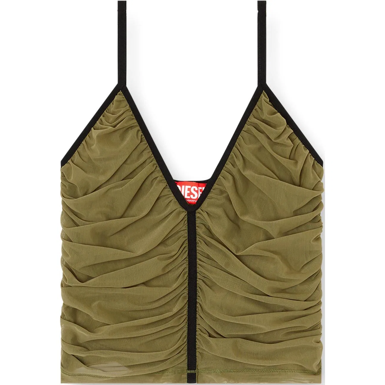Женский топ с V-образным вырезом Aiky DIESEL, Olive Green