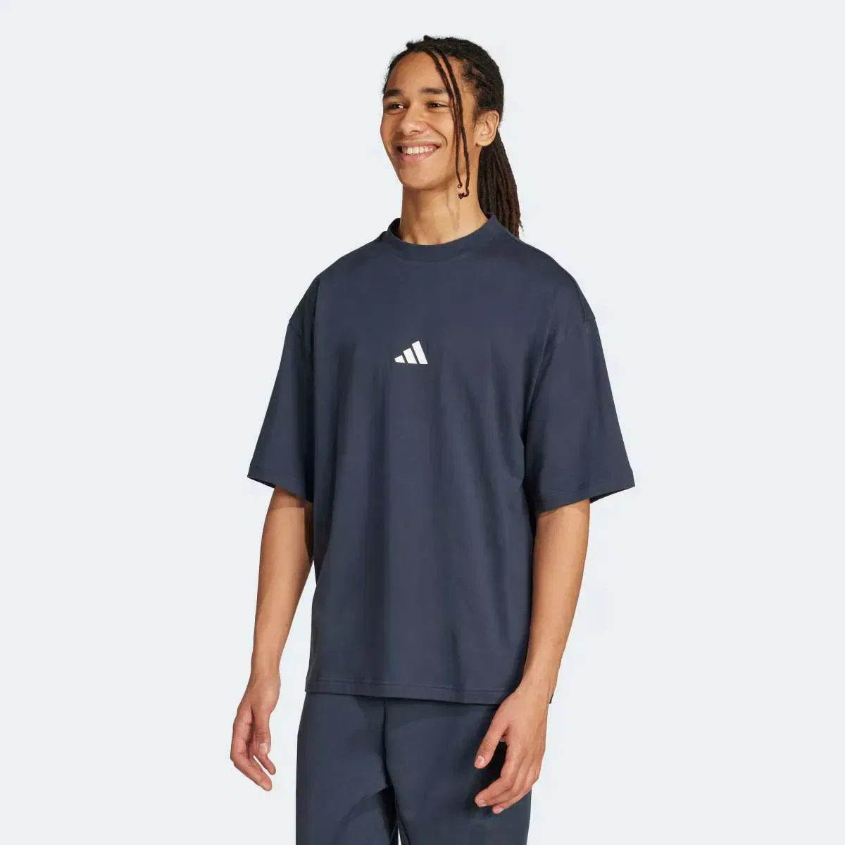 Мужская футболка хлопковая Future Icons Small Logo adidas, Azul