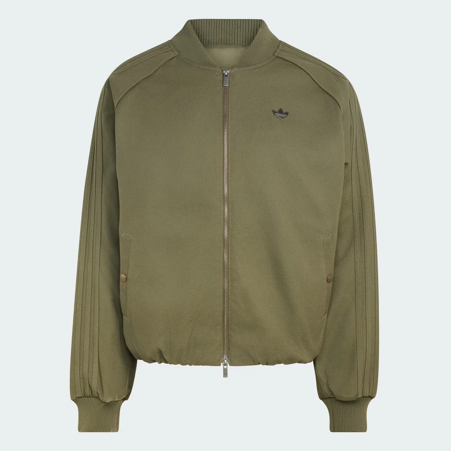 Мужская куртка свободного кроя из канваса SST TT Canvas Adidas Originals, Olive Strata — фото 4