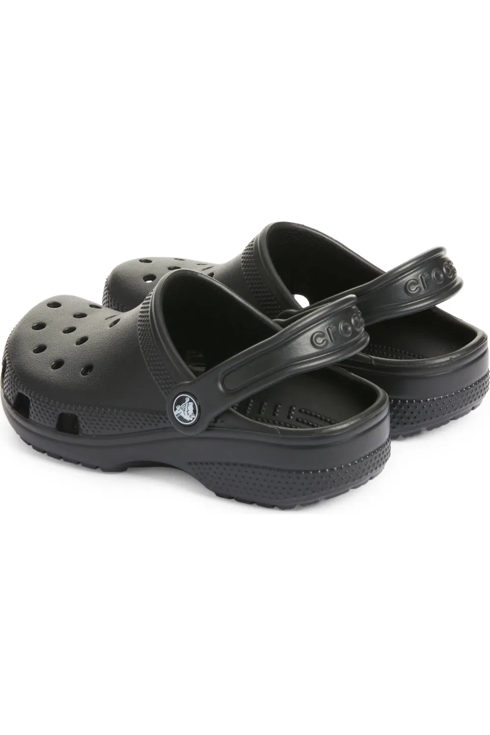 Детские клоги легкие Croslite Classic Clog CROCS, черный — фото 2