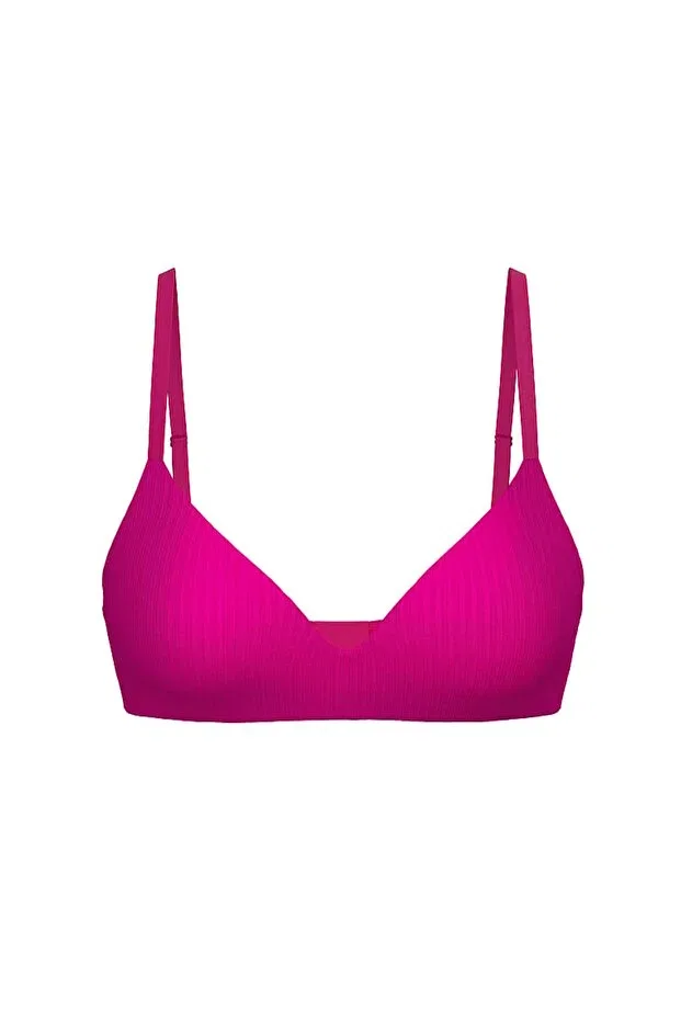 Женский бюстгальтер с чашками Flexfactor lightly padded push-up low-cut bra Victoria'S Secret, Fuchsia — фото 3