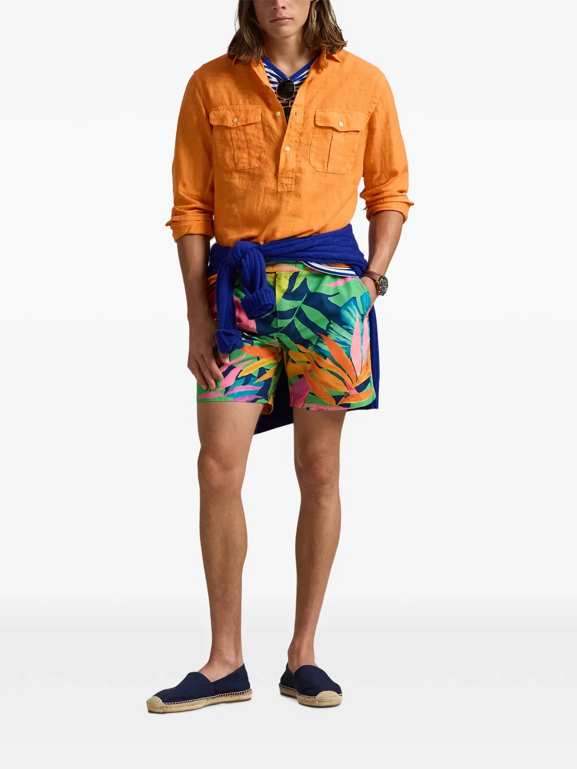 Плавки-шорты с принтом Tropical Polo Ralph Lauren, зеленый — фото 2