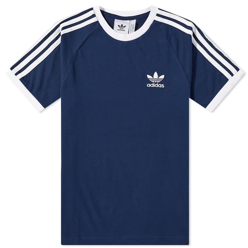 

Футболка Adidas 3 Stripe, темно-синий