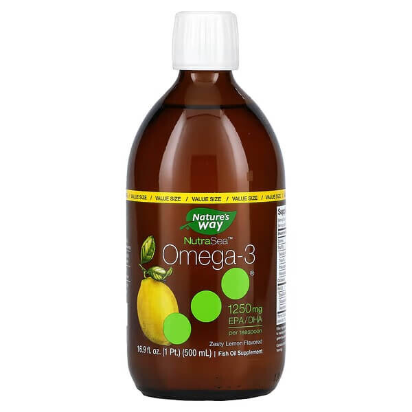 

Омега-3 Nature's Way со вкусом лимона, 500 мл