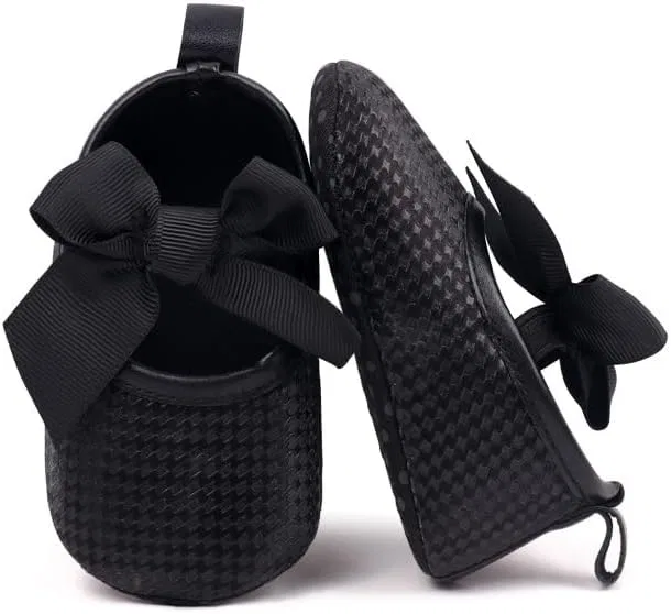 Детские туфли для девочек с мягкой подошвой Mary Jane Purepips, Black — фото 3