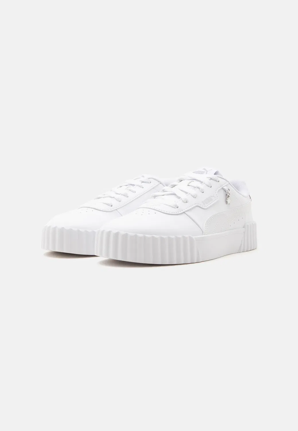 Кроссовки Carina 3.0 charm jr унисекс Puma, White/Silver-Coloured — фото 2