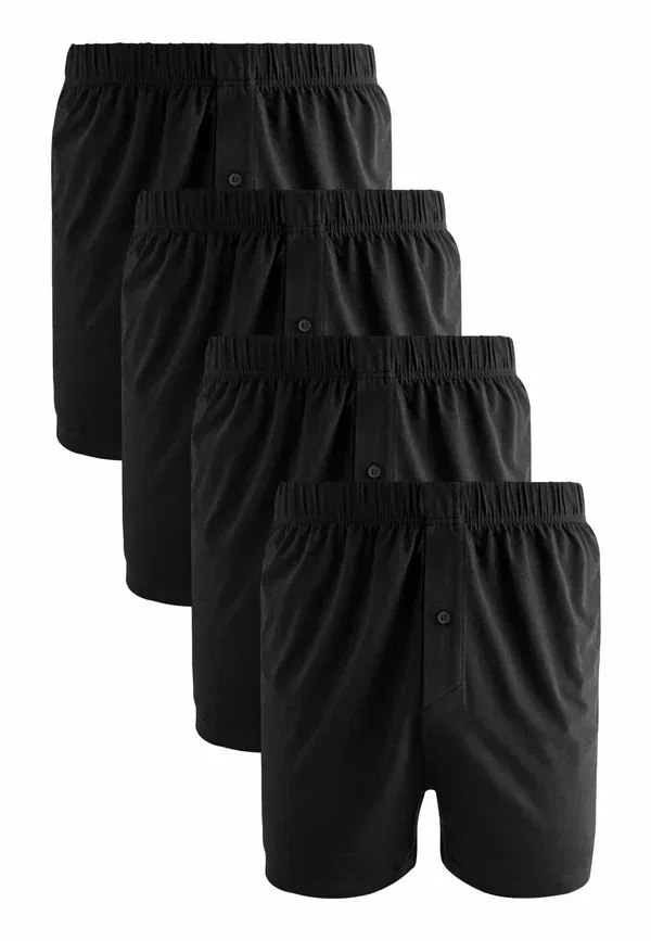 Боксеры комплект 4шт из хлопка и вискозы Essential Regular Fit, Next, черный