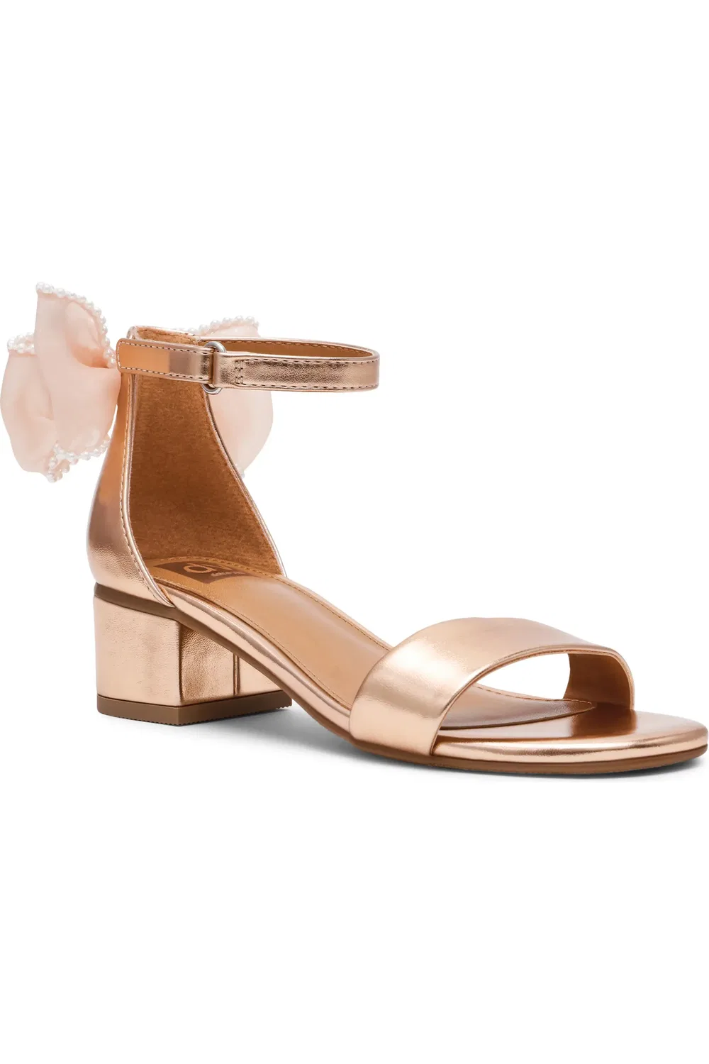 Детские сандалии на каблуке с бантом Greese DV by Dolce Vita, Rose Gold