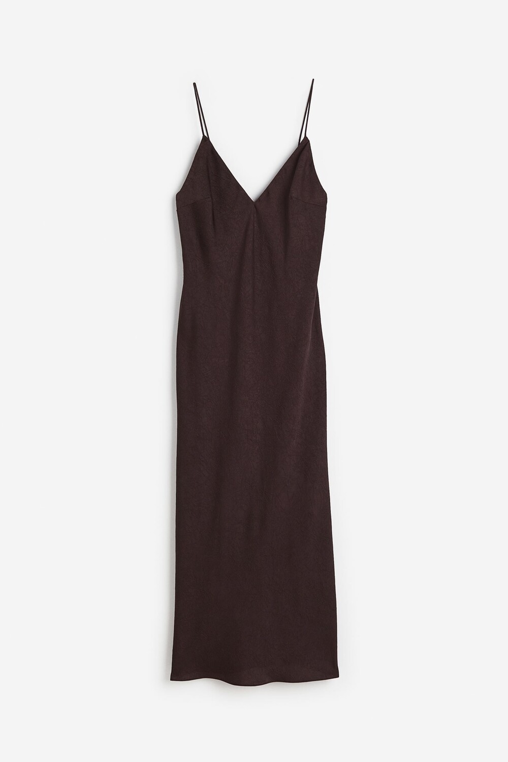 

Платье H&M V-neck Slip, темно-коричневый