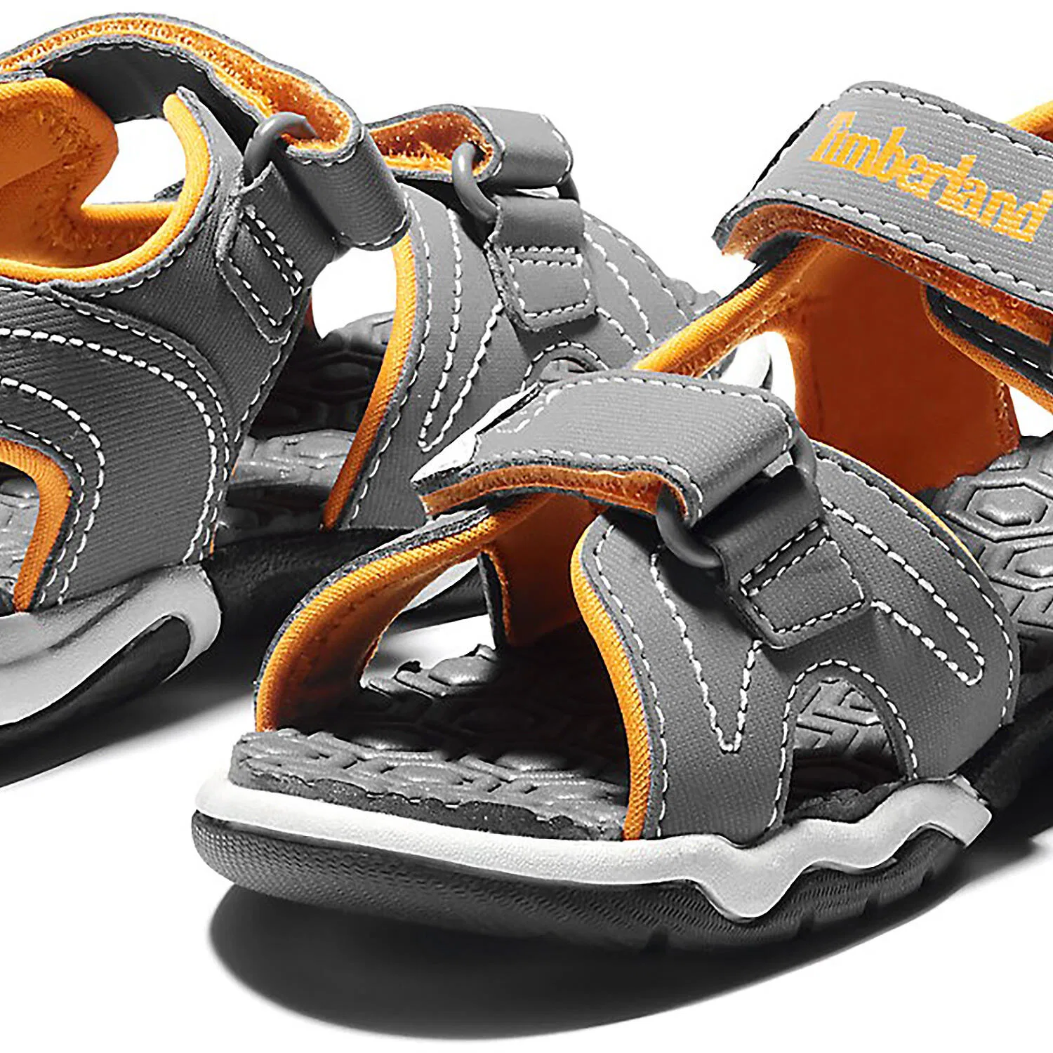 Детские сандалии с водоотталкивающим искусственным кожзаменителем ADVENTURE SEEKER 2-STRAP SANDAL Timberland, Grau