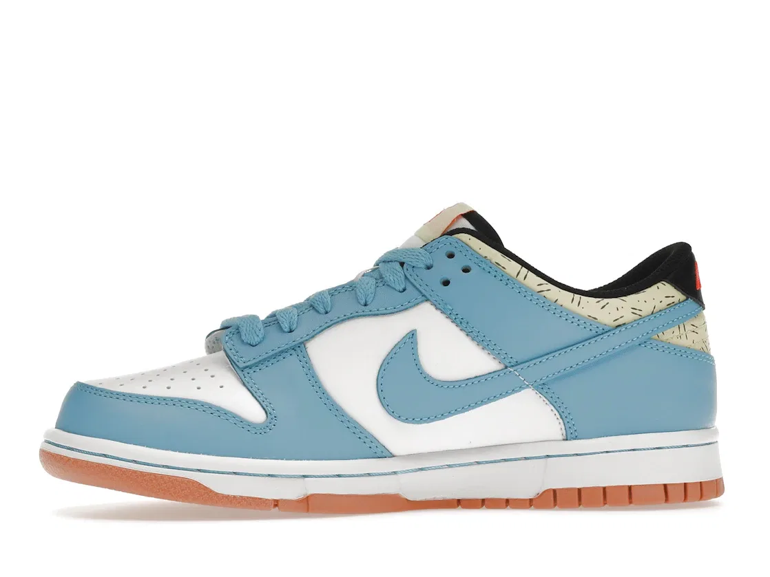Детские кроссовки для мальчиков с замшевым верхом Nike Dunk Low Nike, Baltic Blue — фото 3