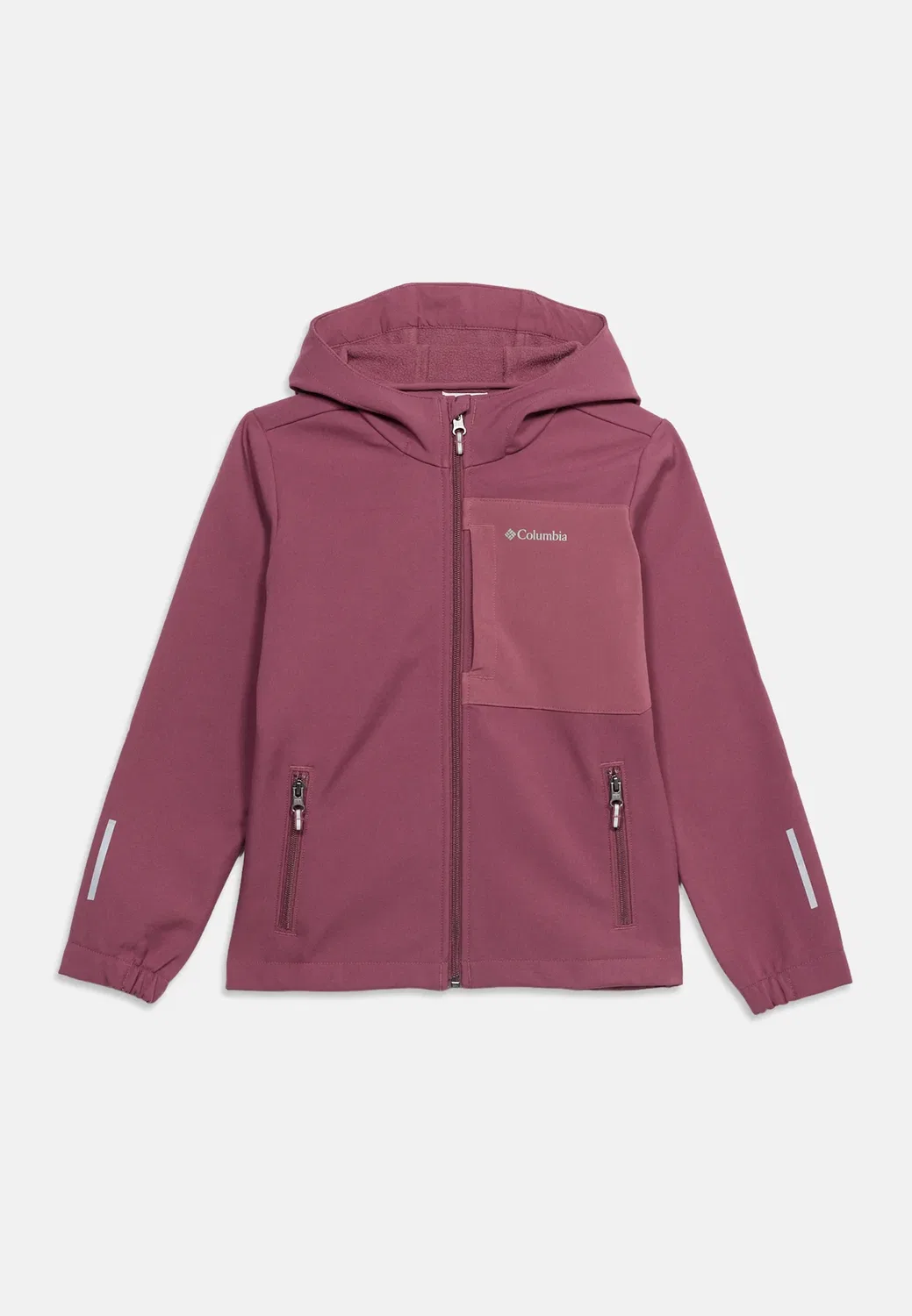 Куртка Ascender с капюшоном, унисекс, из софтшелла Columbia, Antique Mauve