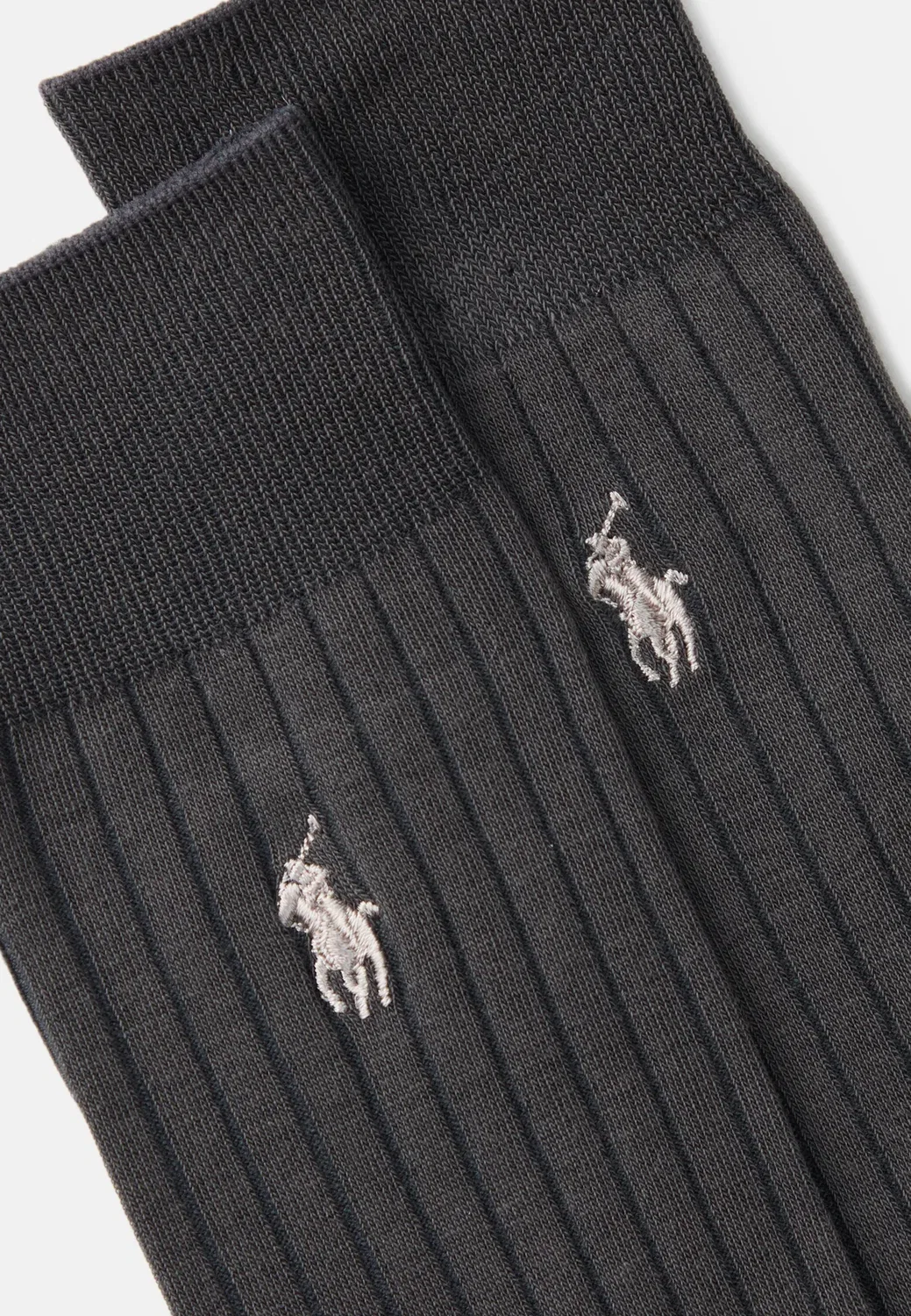 Ребристые носки из хлопковой смеси (2 шт.) - носки Polo Ralph Lauren, Dark Grey — фото 2