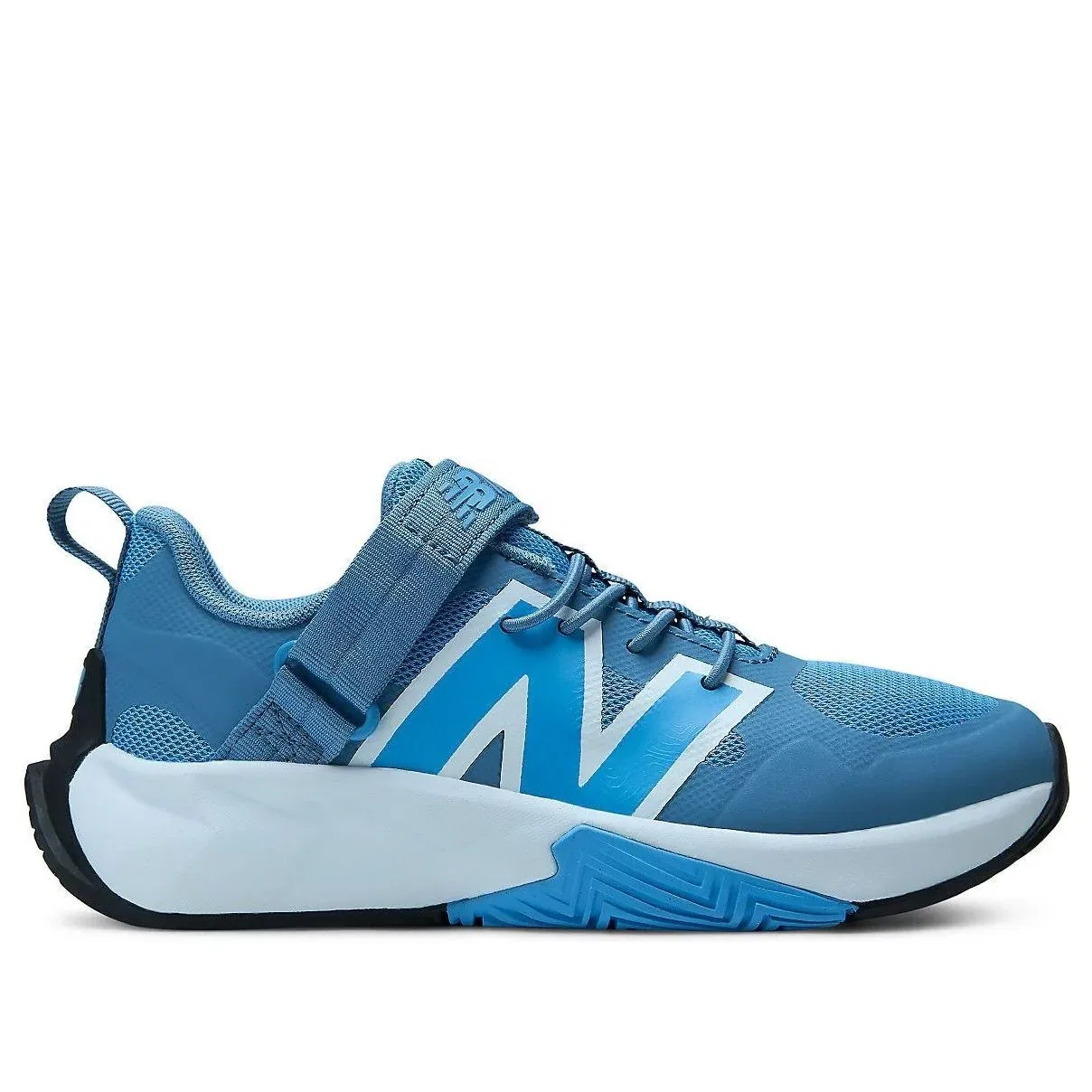 Детские кроссовки с сетчатым верхом FCY Hook and Loop 'Heron Blue Analog Blue' New Balance, Heron Blue/Analog Blue — фото 2