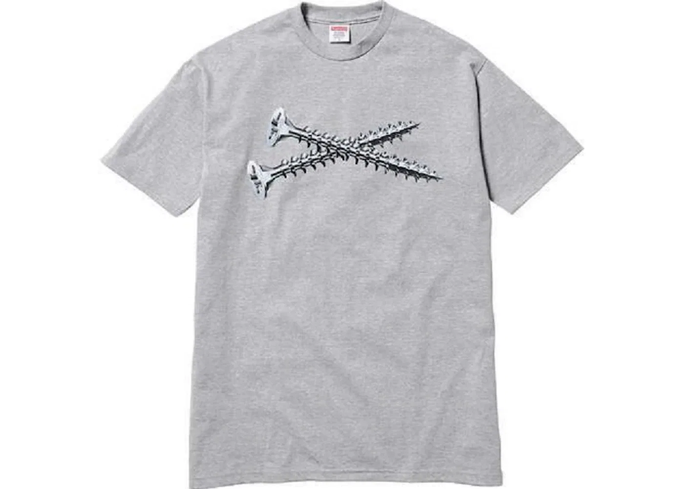 Мужская футболка с принтом Screw Tee Supreme, серый