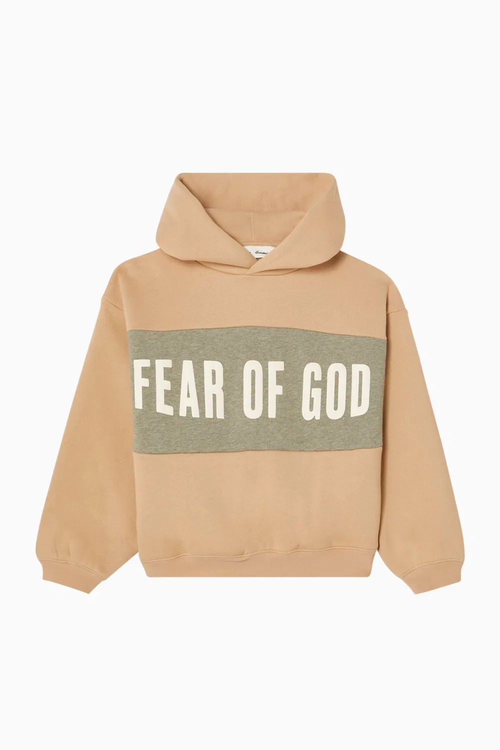 Худи укороченное с панелями Fear of God Essentials, коричневый