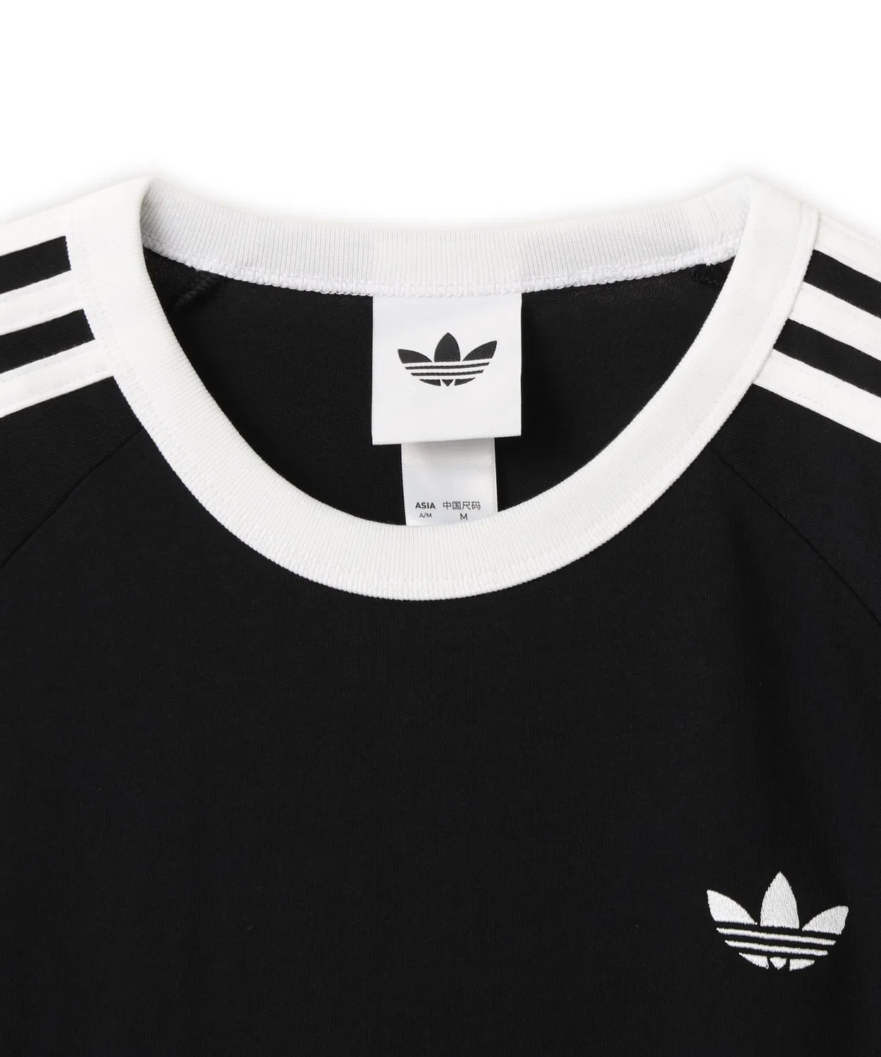 Мужская футболка с длинным рукавом3 Stripes Tee Adidas, Black — фото 3