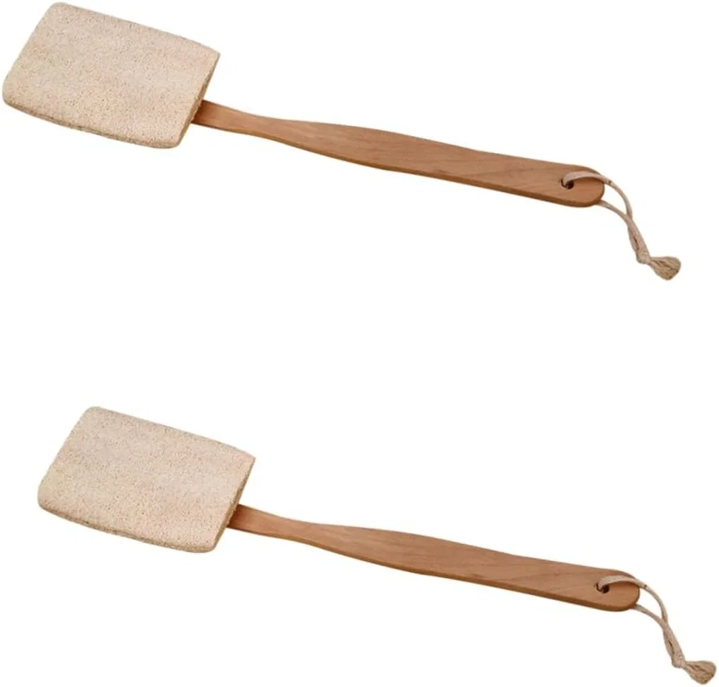Щетка для душа с длинной ручкой, FOMIYES, 2 шт, 40x12,5 см, Beige