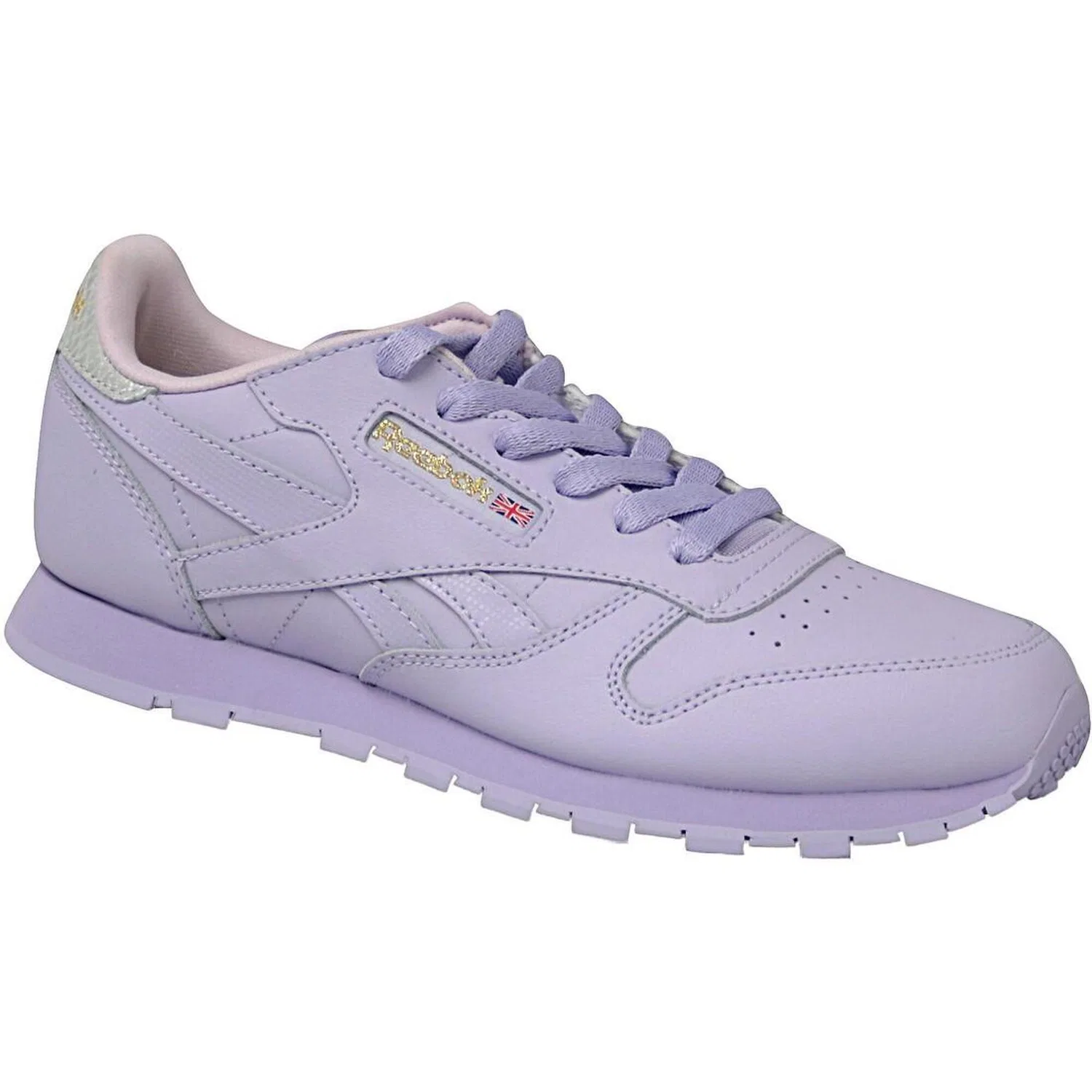 Детские кроссовки для девочек из натуральной кожи Reebok Classic Leather, Violett
