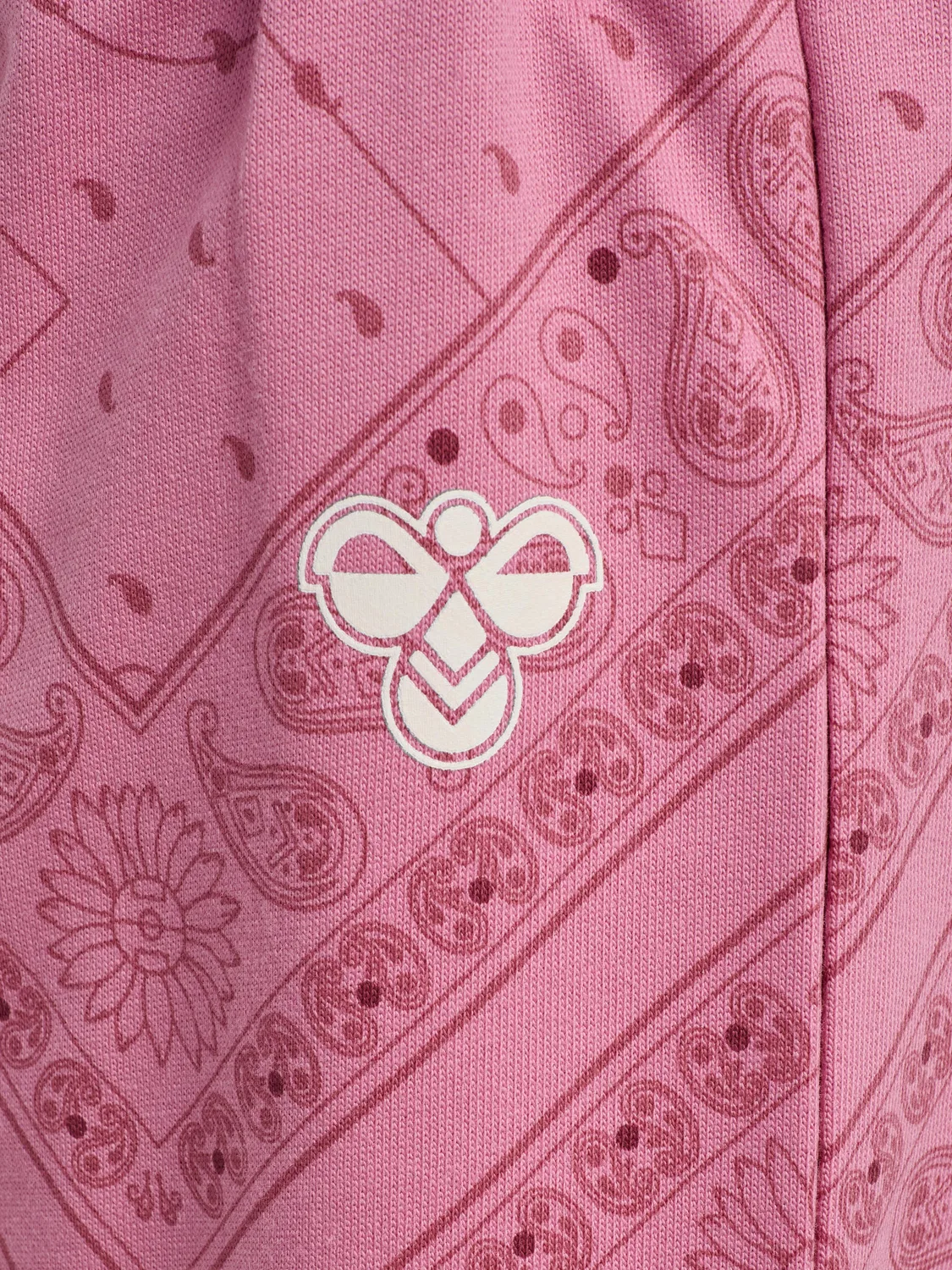Детские штаны с принтом Hmlmini Loose Paisley Aop Hummel, Rosa / Bonbonrosa / Hellrosa — фото 3