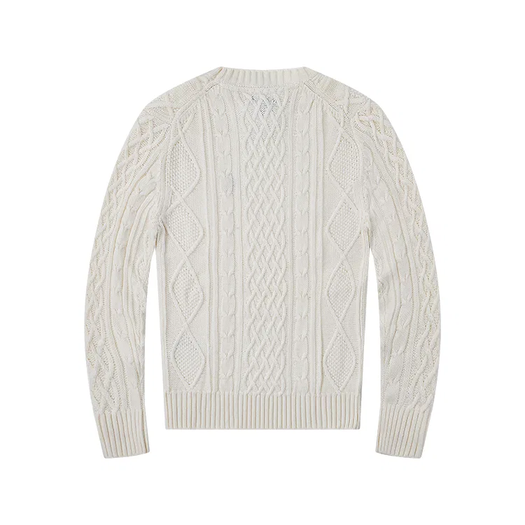 Детский свитер с принтом Evergreen Preppy Style Teenie Weenie Men, Christmas Green Soft and Tender Thermal Jacquard Old Money Style — фото 4