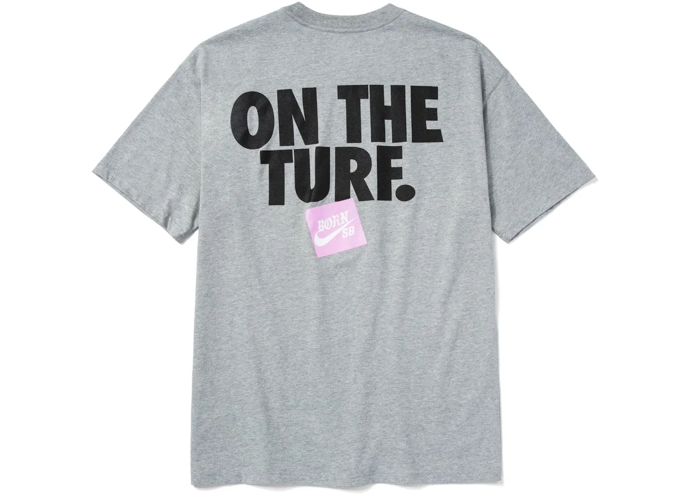 Мужская футболка с принтом Nike SB Born X Raised On The Turf Tee Nike, Heather Grey