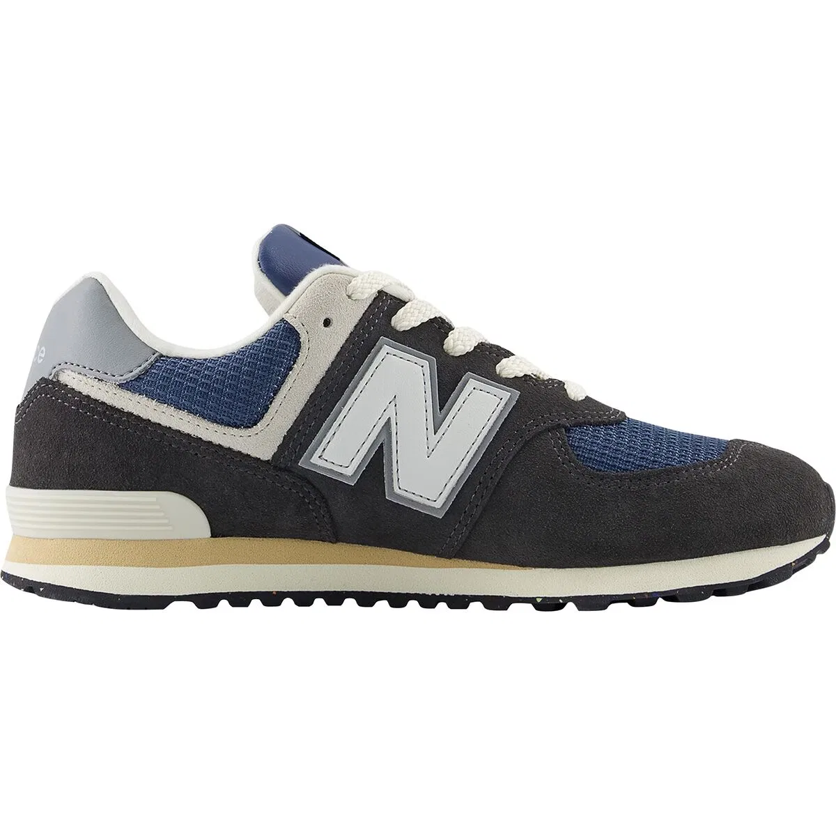 Детские кеды с кроссовочным дизайном 574 shoe New Balance, Black Cement Slate Grey