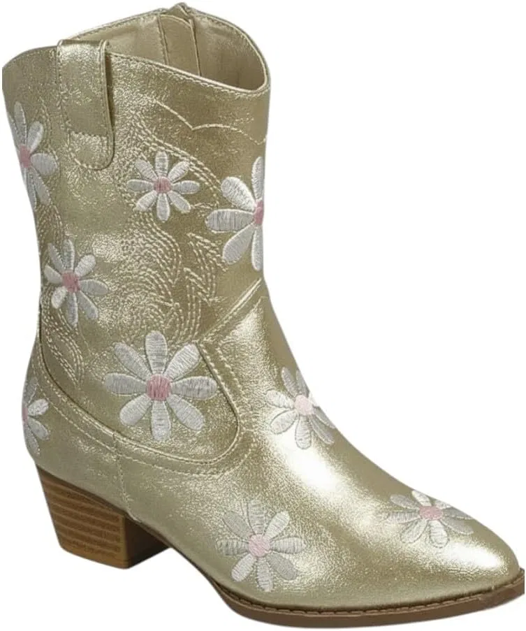 Детские сапоги для девочек с принтом Cowgirl Forever Link, Gold