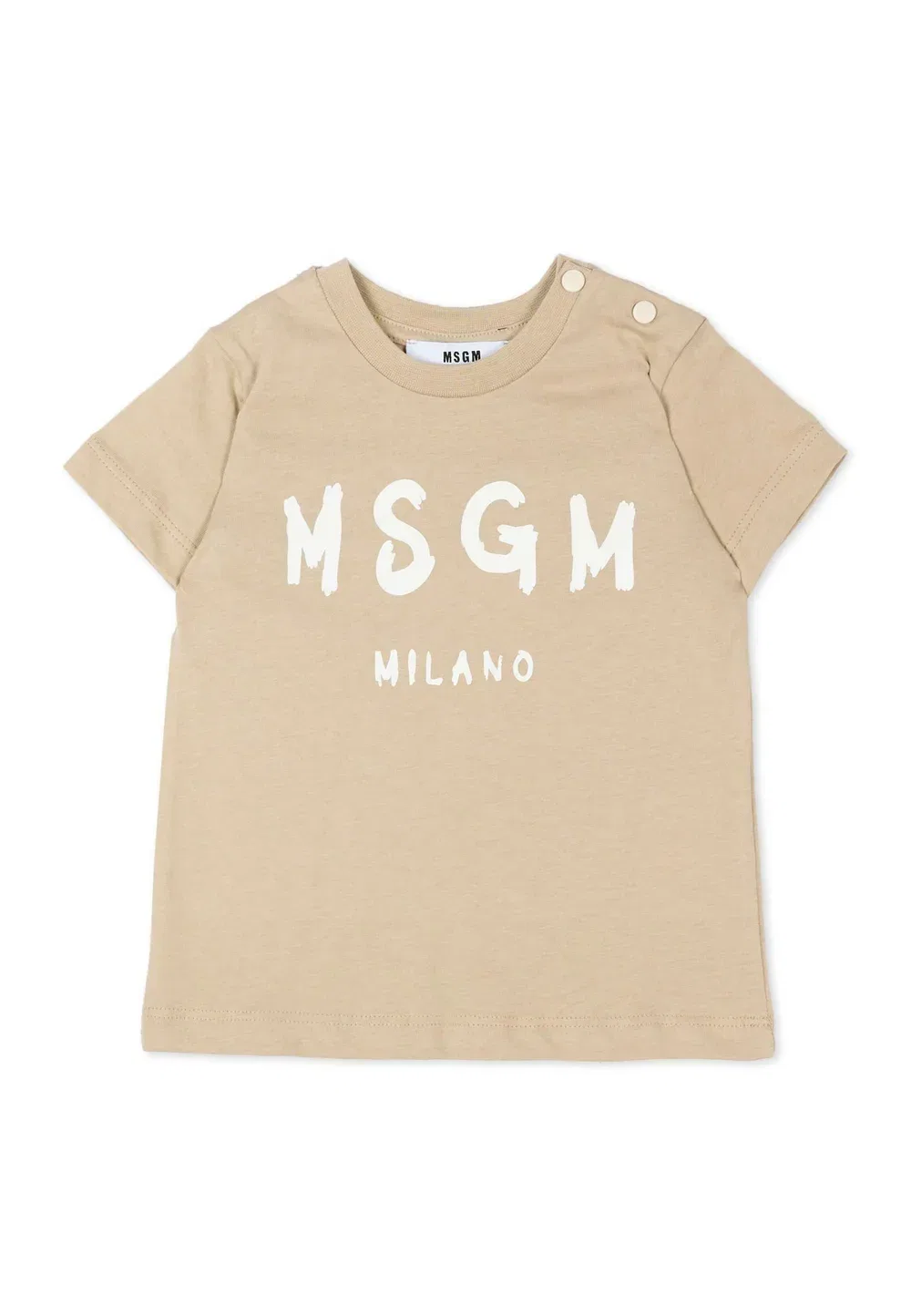 Футболка унисекс - футболка с принтом Msgm, Beige