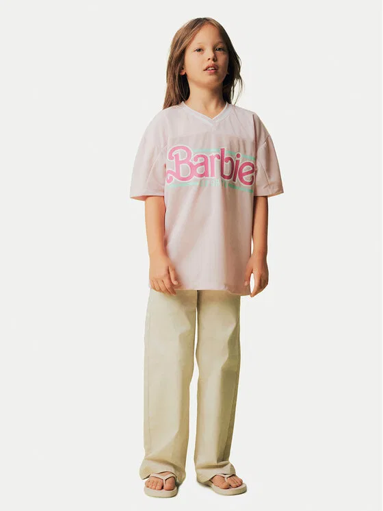 Футболка relaxed fit Barbie Name It, розовый