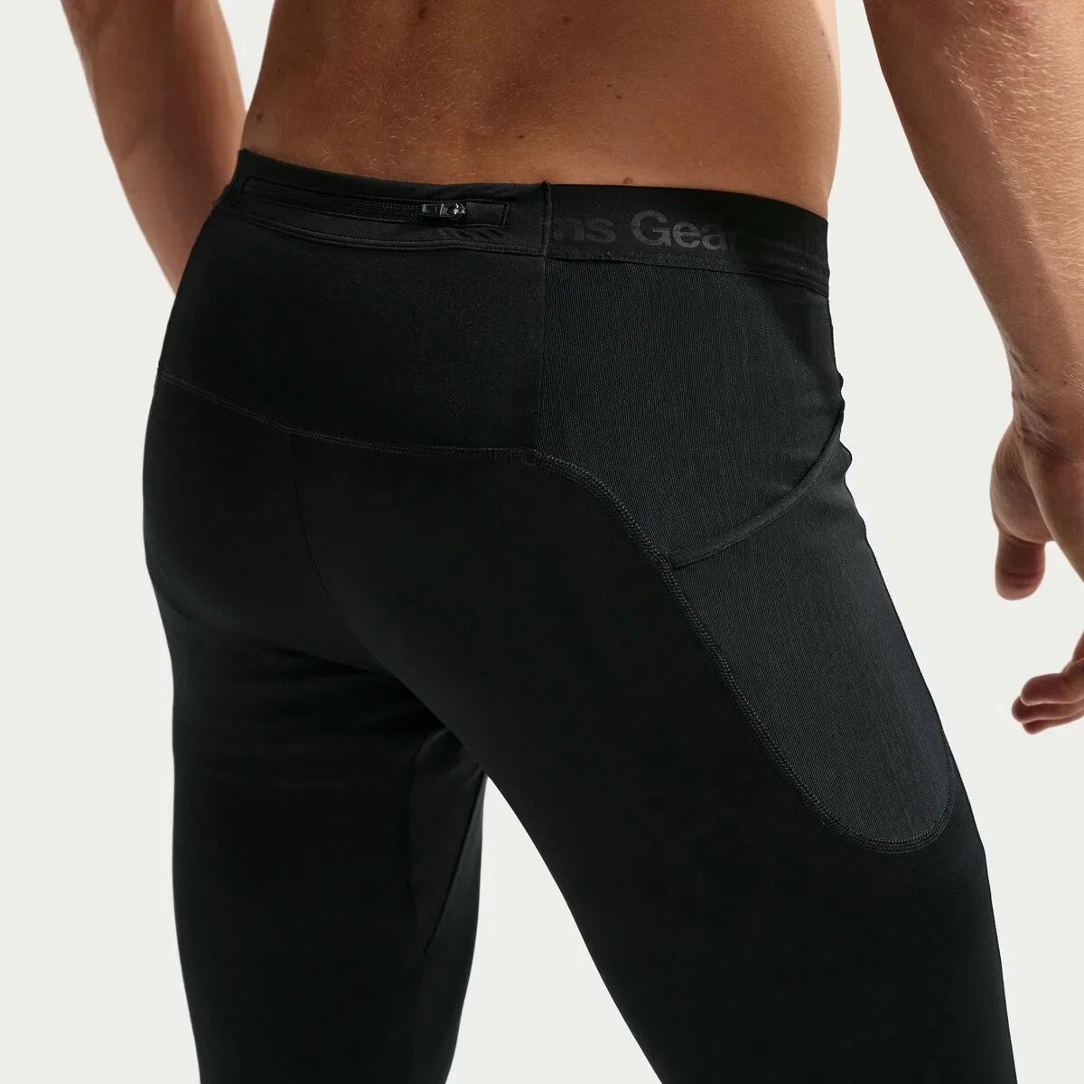 Мужские лосины с компрессией ACG Dri-FIT ADV Trail Lunar Ray Tight Nike, Black/Summit White — фото 3