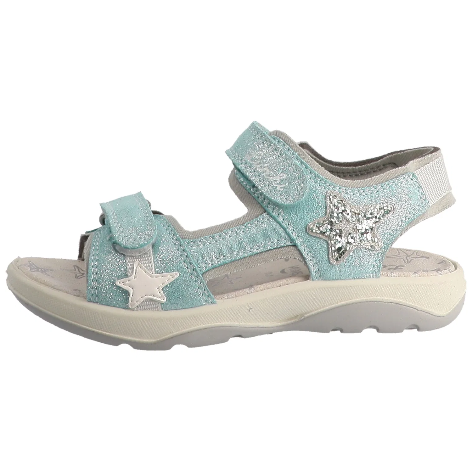 Детские сандалии с блестками Lurchi, Turquoise