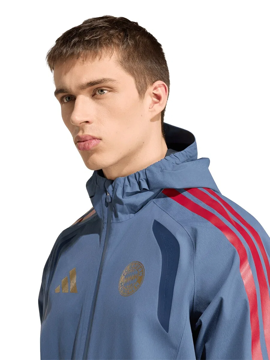 Куртка ADIDAS PERFORMANCE для межсезонья, синего цвета — фото 3