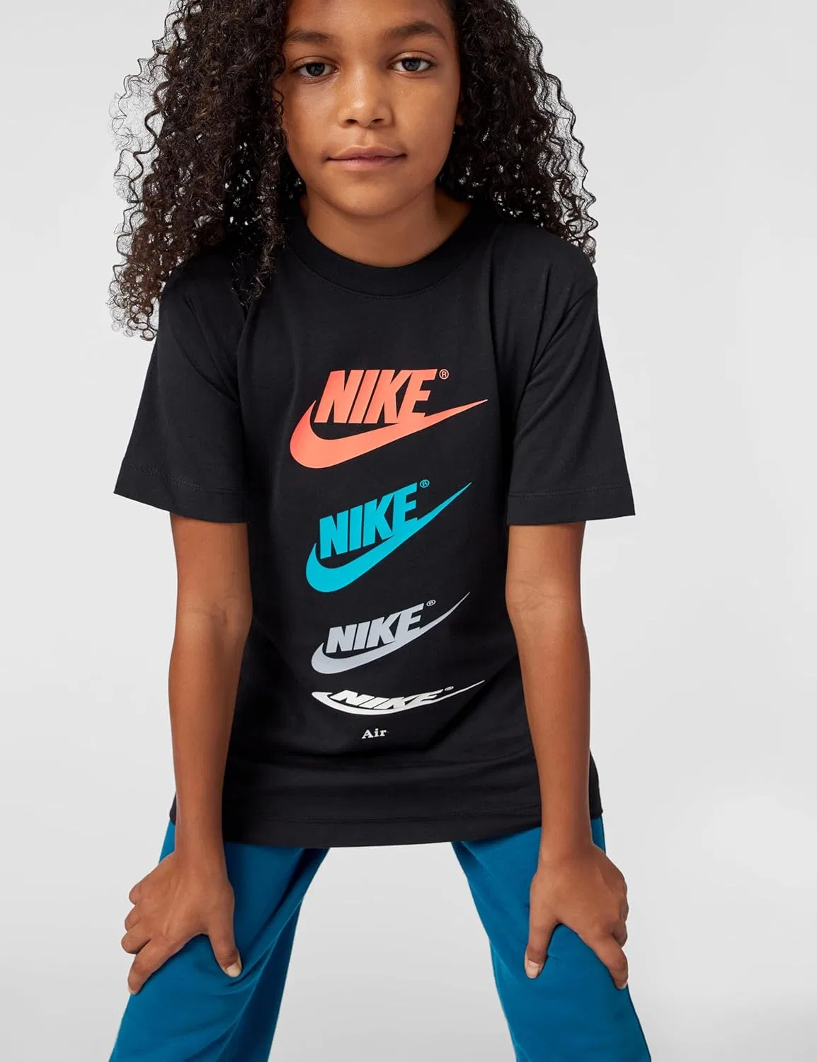 Футболка Nike Club Futura Repeat, черный — фото 4