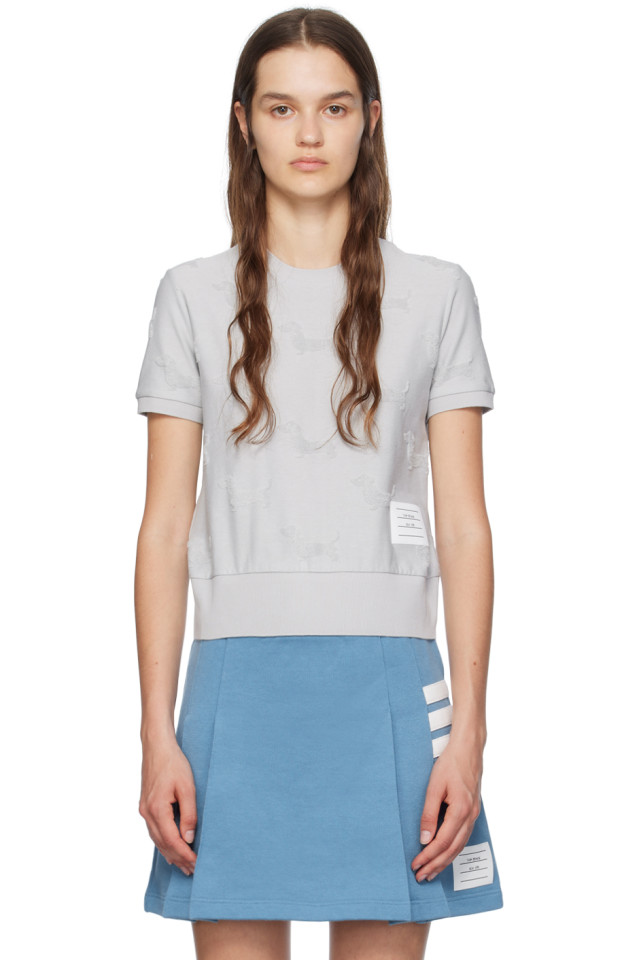 

Футболка Hector Thom Browne, серый