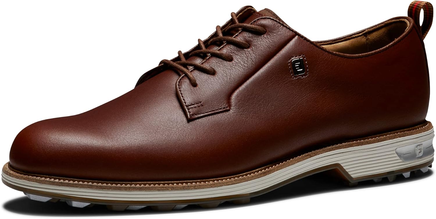 

Мужские гольф-туфли FootJoy Premiere Series - модель без шипов, стиль прошлого сезона, коричневый