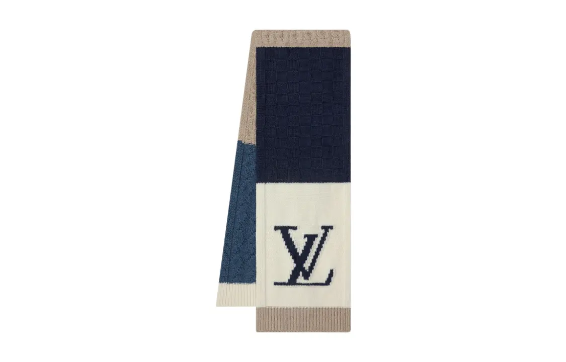 

Шарф мужской Louis Vuitton, черный / белый