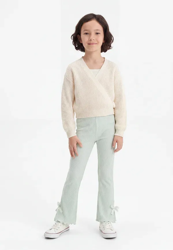 Леггинсы расклешенные Nmfhavelle flared leggings Name It, бледно-аквамариновый