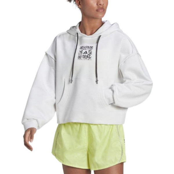 Толстовка с капюшоном x karlie kloss hoodie Adidas, белый — фото 2