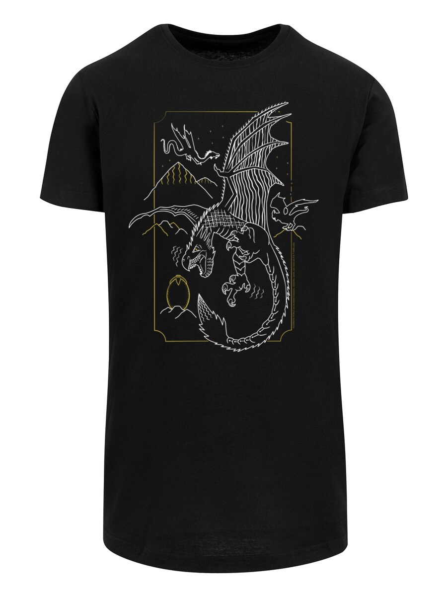 

Классическая футболка F4NT4STIC Shirt Harry Potter Dragon Line Art, черный