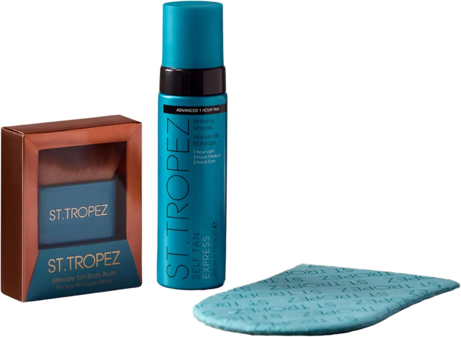 Набор для автозагара St.Tropez Express Kit: мусс 200 мл, варежка и кисть St. Tropez