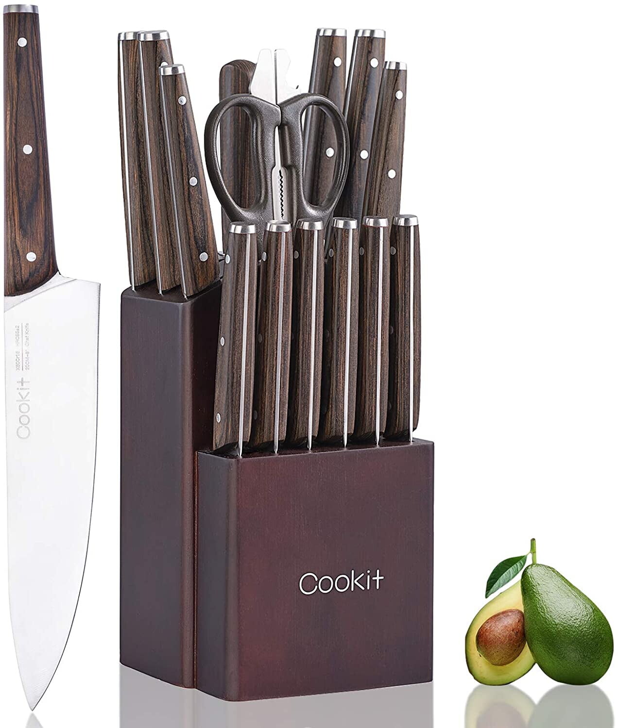 

Наборы кухонных ножей Cookit, 15 предметов