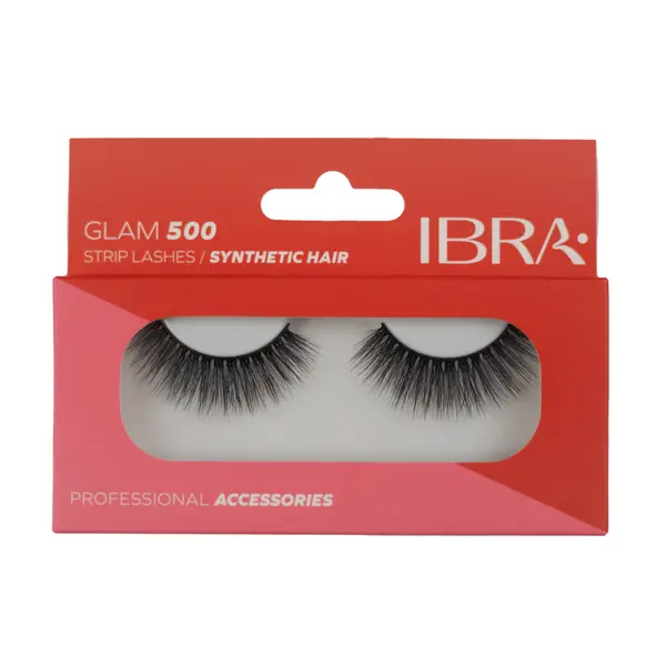 

Накладные ресницы Glam 500, 1 упаковка. Ibra Makeup