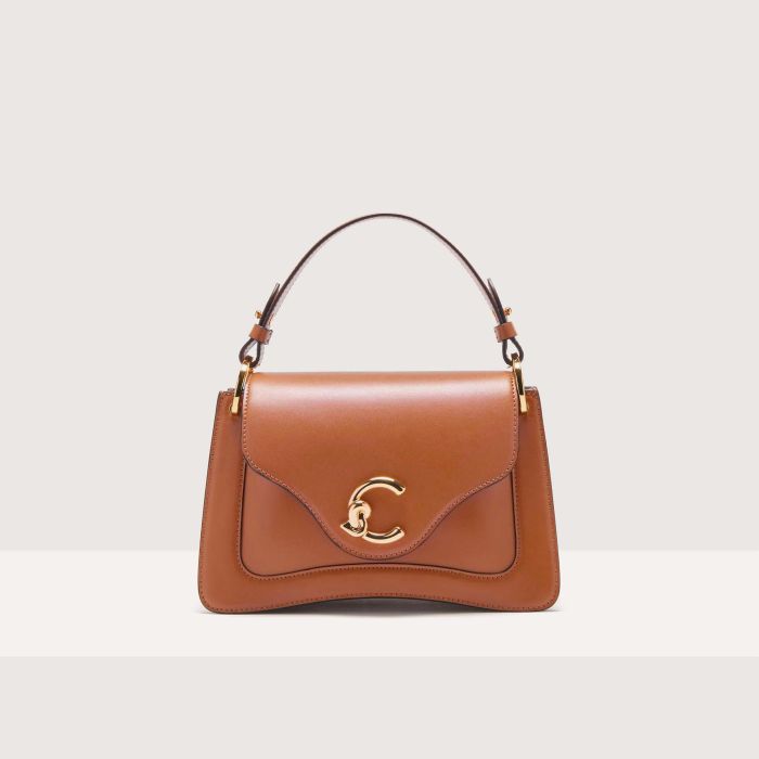

Сумка top-handle Coccinelle C-Me Calf Cocker small, цвет Cuir