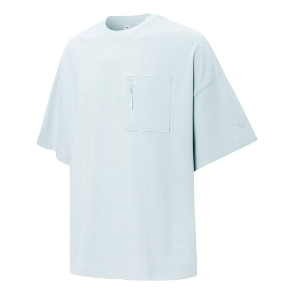 

Футболка logo pocket t-shirt 'light blue' Puma, голубой