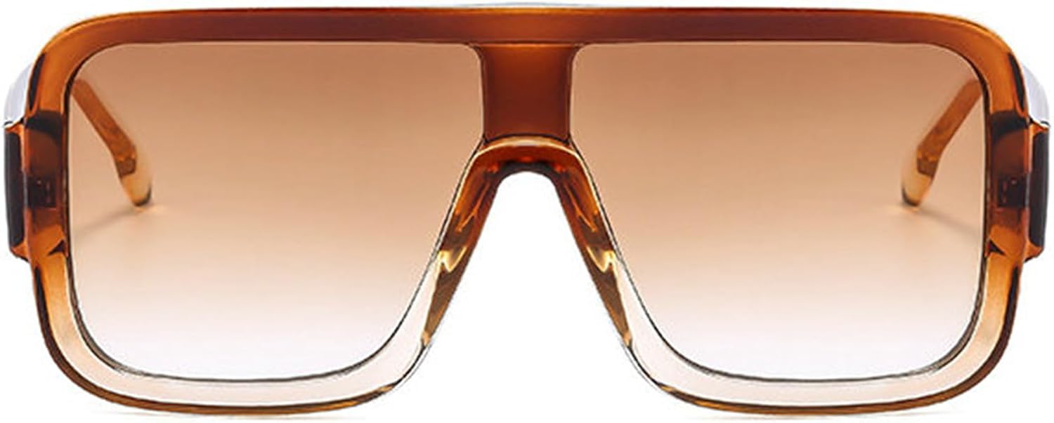 

Модные большие квадратные солнцезащитные очки Helena для женщин и мужчин в стиле ретро с массивной оправой, солнцезащитные очки 90-х годов с защитой от УФ-излучения, S65, Tea