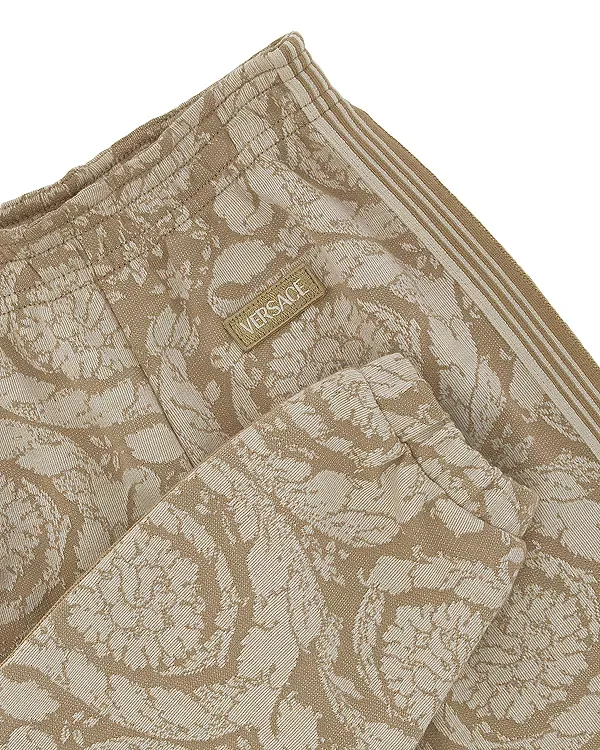 Детские спортивные штаны из жаккардового флиса Barocco - для малышей. Versace, Whisper+White+Ivory — фото 3