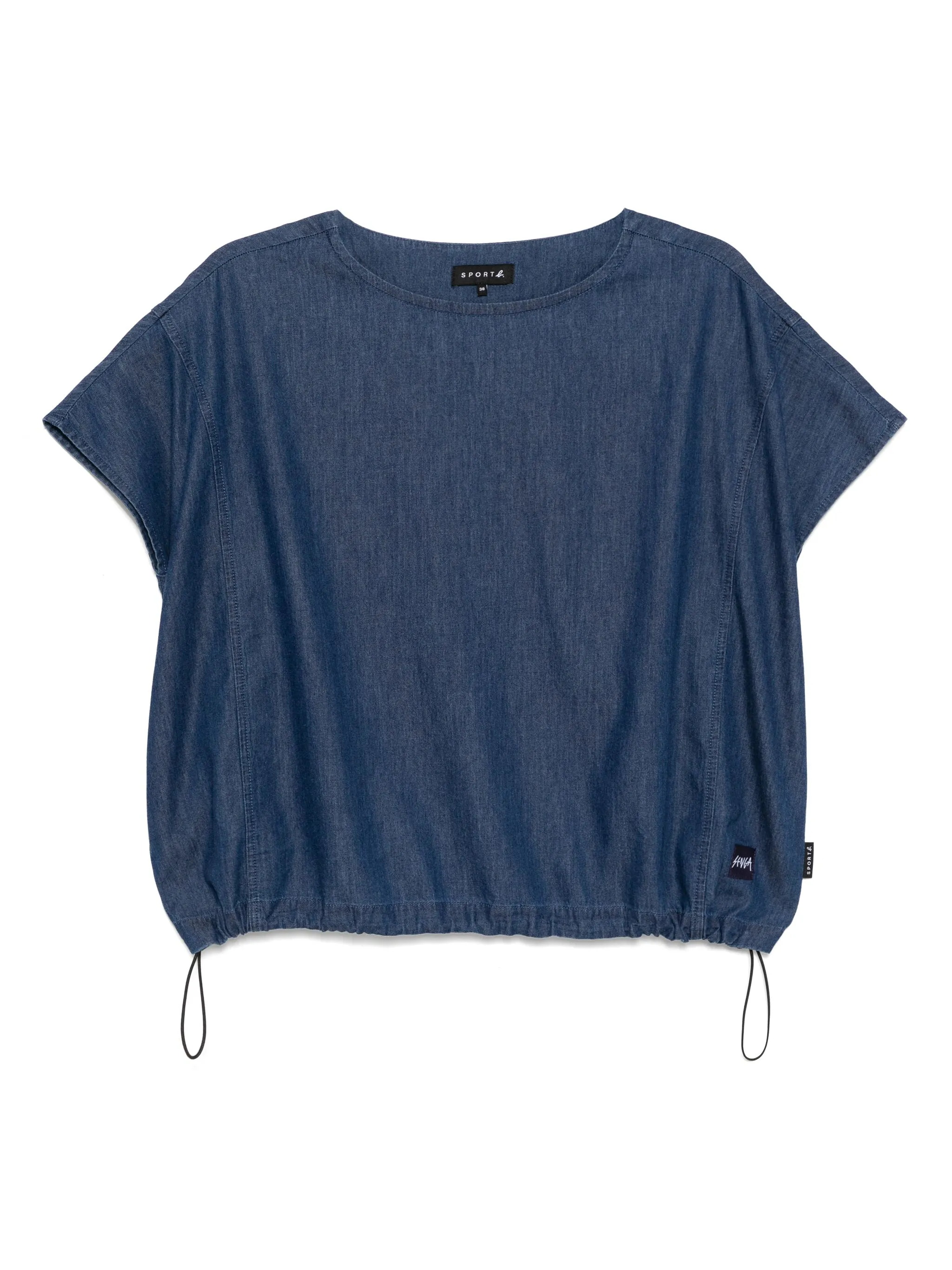 

Топ из ткани шамбре Sport B. By Agnès B., синий